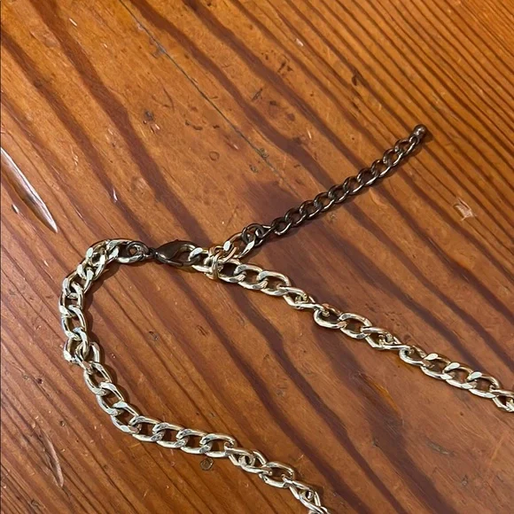 Gold and Pink Multi-Strand Necklace - Picture 2 of 2